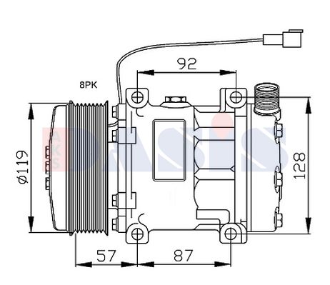 AKS DASIS Kompressor,kliimaseade 852869N